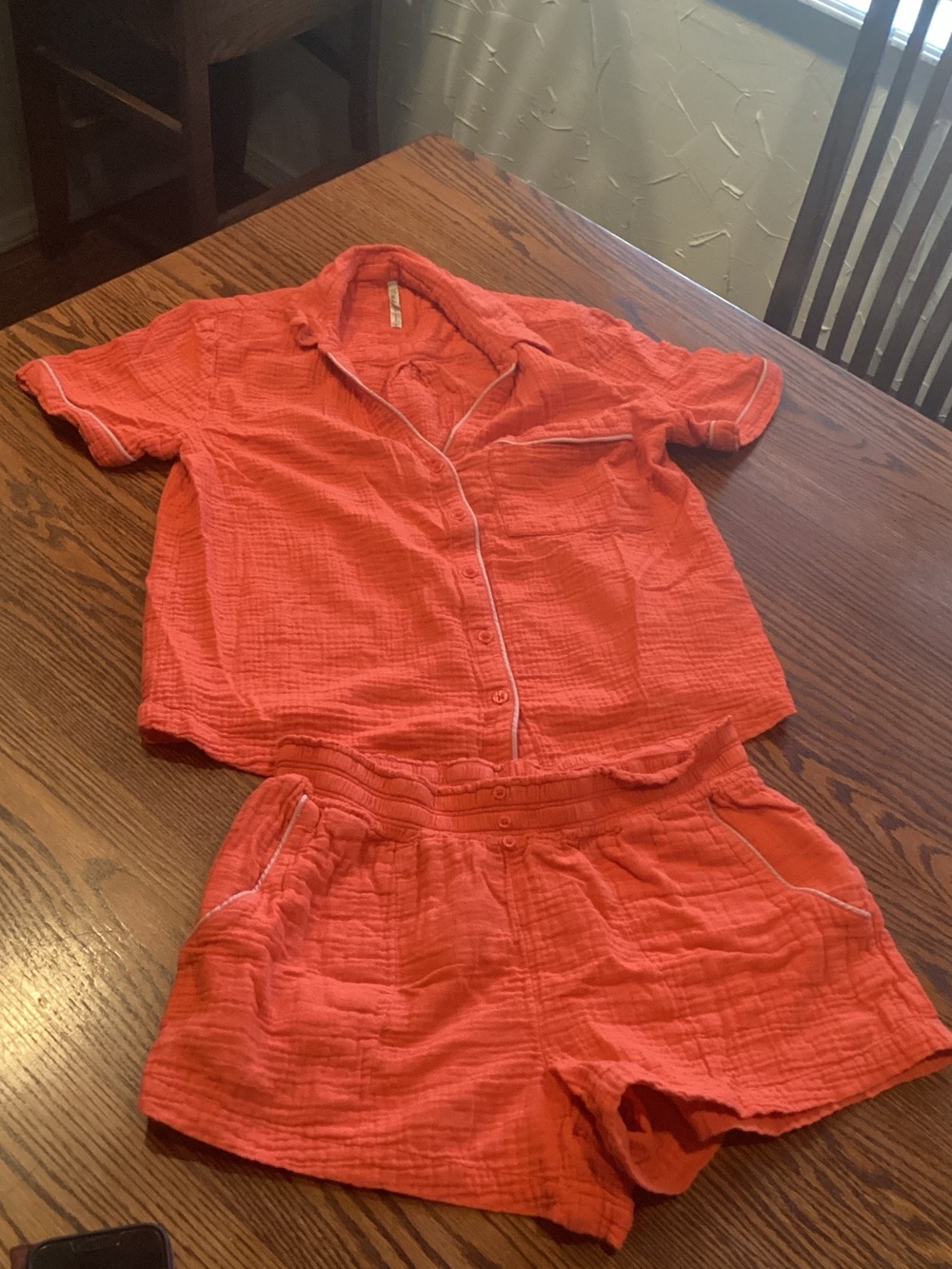 Soma Short-Sleeve Womens Cotton Pajama Set